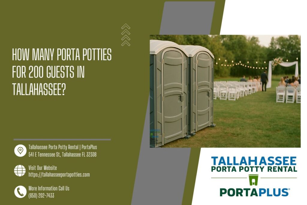 How Many Porta Potties For 200 Guests in Tallahassee